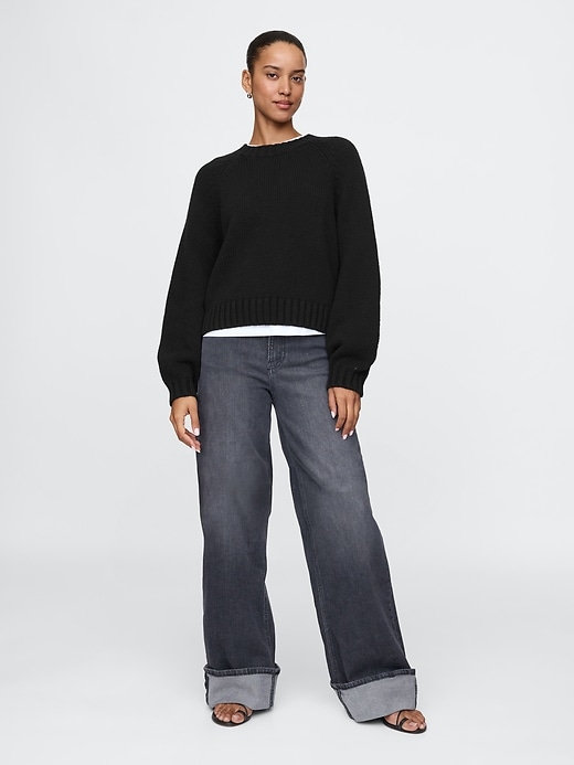 Image number 3 showing, Relaxed Balloon-Sleeve Sweater