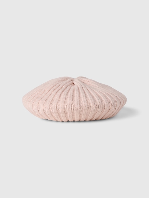 1 of 8 showing, with the color dull rose of product Kids CashSoft Beret