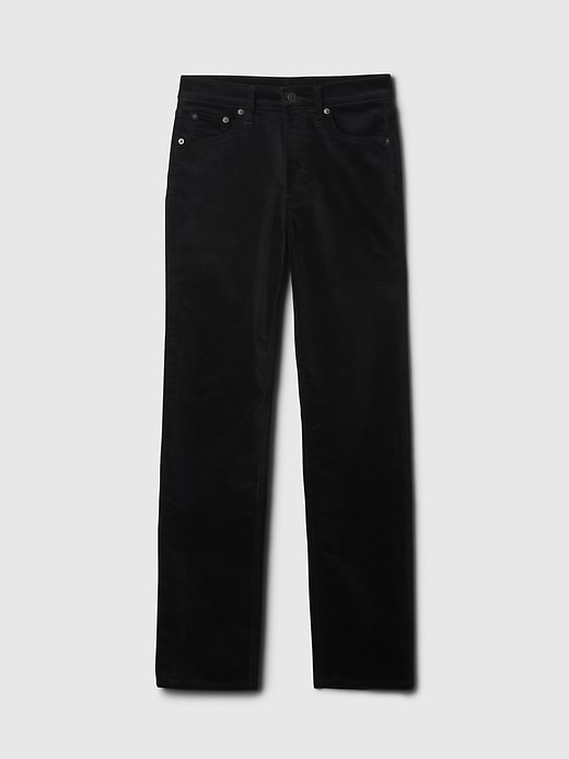 Image number 7 showing, High Rise Velvet '90s Straight Pants