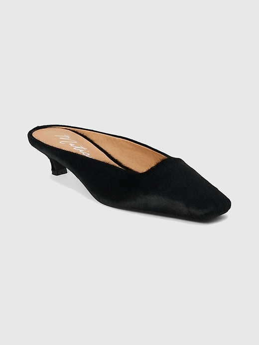 2 of 8 showing, with the color Black of product Classy Heeled Mule