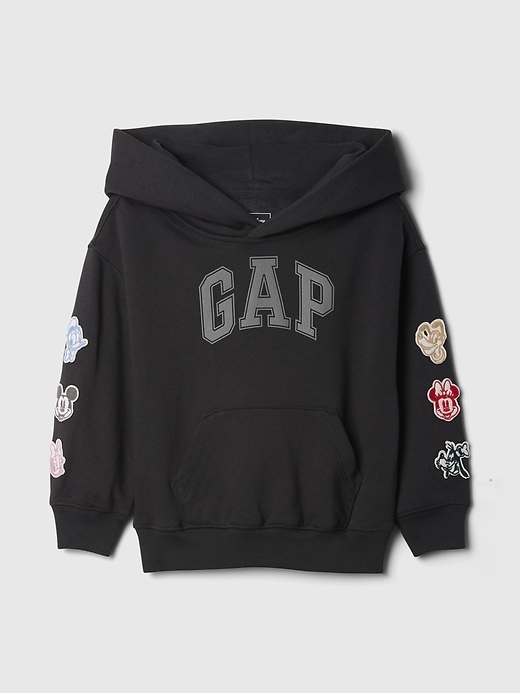 1 of 8 showing, with the color black of product Gap × Disney Baby & Toddler VintageSoft Hoodie