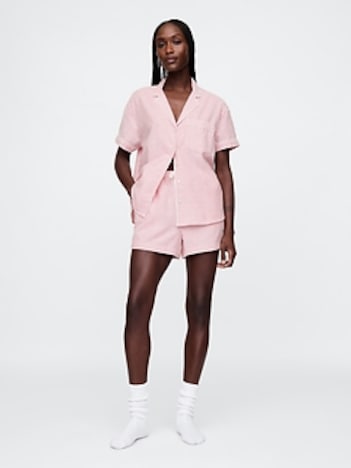 Flannel PJ Shorts Set