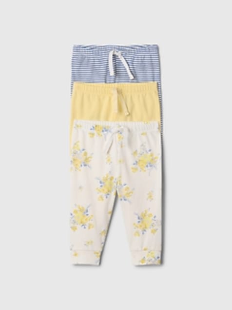 Baby First Favorites Organic Cotton Pull-On Pants (3-Pack)