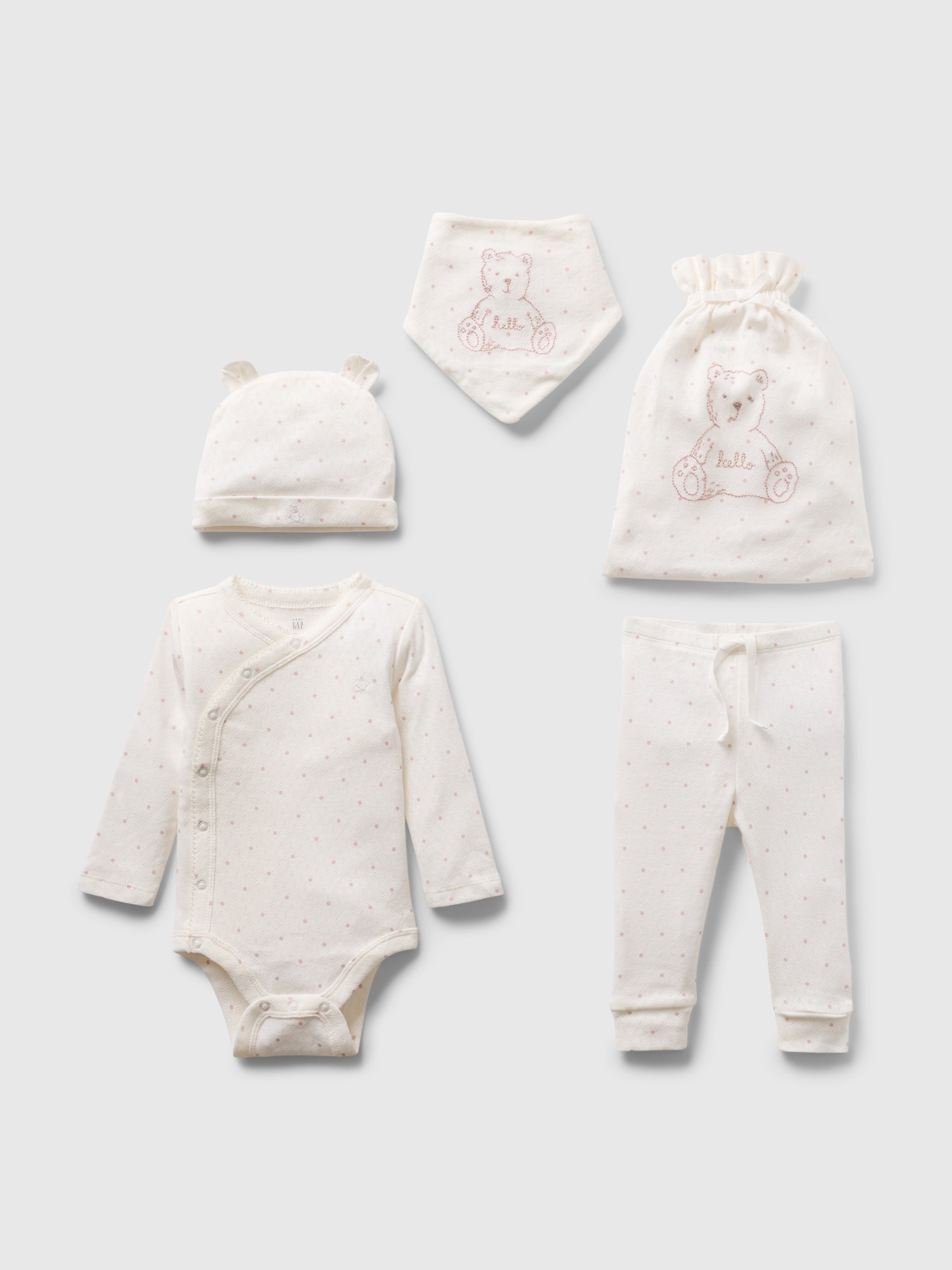 Baby Organic Cotton 5-Piece Gift Set