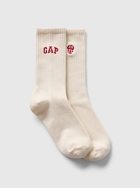 View large product image 1 of 7. Gap × Disney Logo Crew Socks