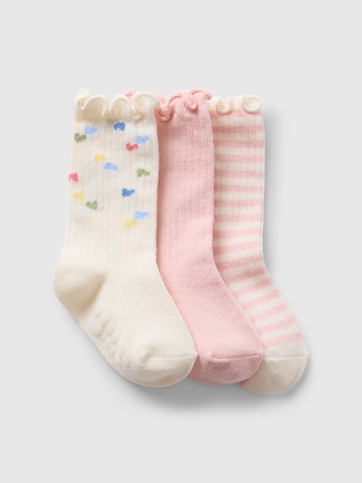 View large product image 1 of 1. Baby First Favorites Crew Socks (3-Pack)