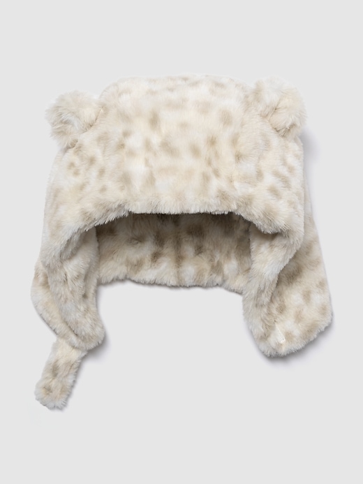 View large product image 1 of 1. Baby & Toddler Leopard Sherpa Hat