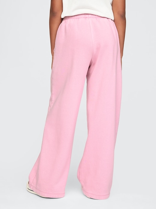 2 of 8 showing, with the color sunrise pink of product Kids Wicked VintageSoft Baggy Sweatpants