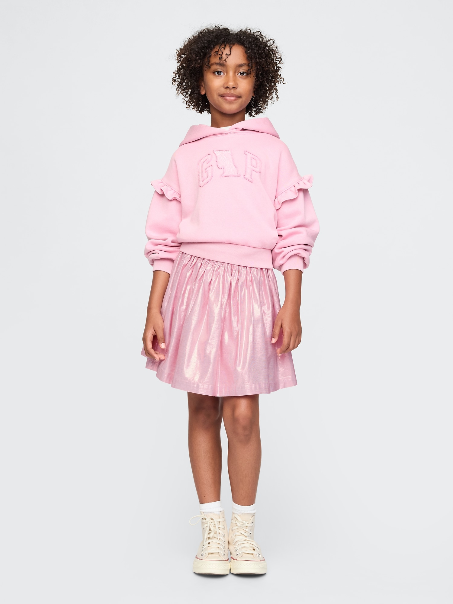 Kids Wicked Metallic Pleated Skirt
