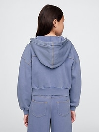 Kids VintageSoft Crop Zip Hoodie