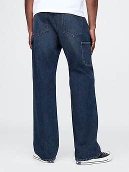 90s Gap Worker Jean Distressed Baggy Light Wash Denim Jeans