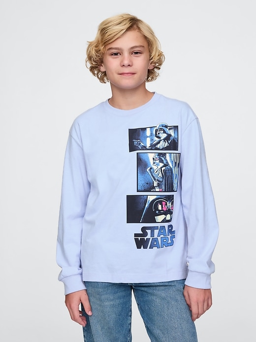 1 of 8 showing, with the color Blue crystal of product Kids Star Wars Graphic T-Shirt