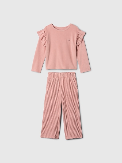 Image number 1 showing, Baby & Toddler Softspun Ruffle Outfit Set