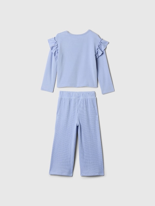 Image number 2 showing, Baby & Toddler Softspun Ruffle Outfit Set
