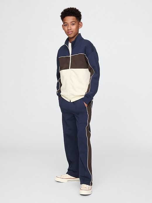1 of 8 showing, with the color navy uniform of product Kids VintageSoft Track Pants