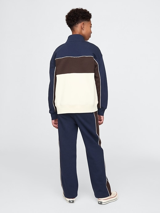 2 of 8 showing, with the color navy uniform of product Kids VintageSoft Track Pants