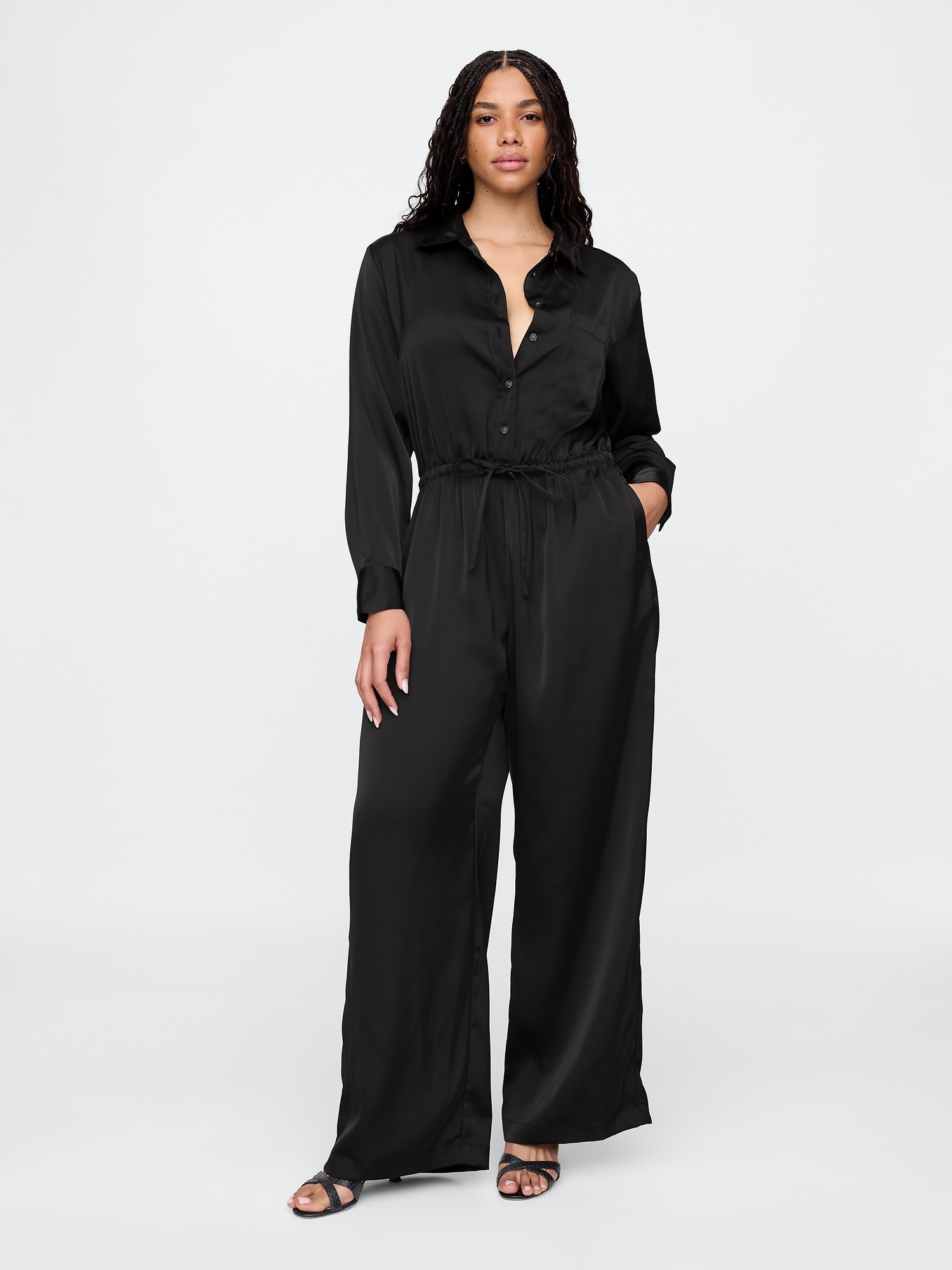 Женский комбинезон Gap Recycled Satin — фото 5