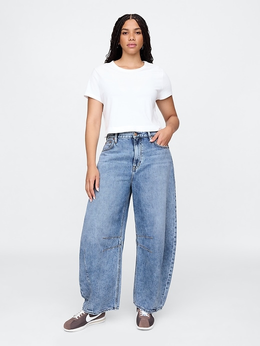 Image number 5 showing, High Rise UltraSoft Horseshoe Jeans