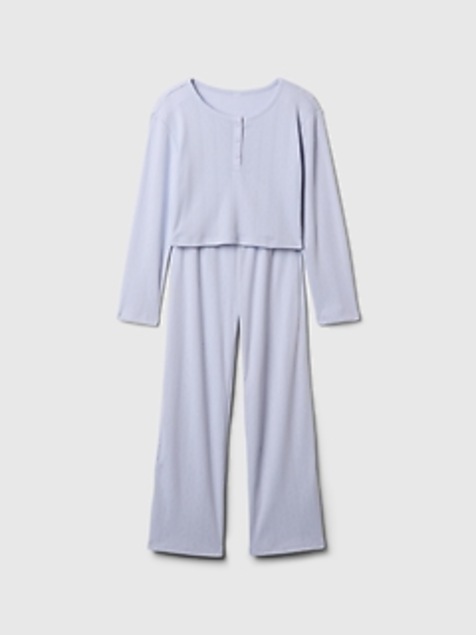Kids Recycled Pointelle PJ Set