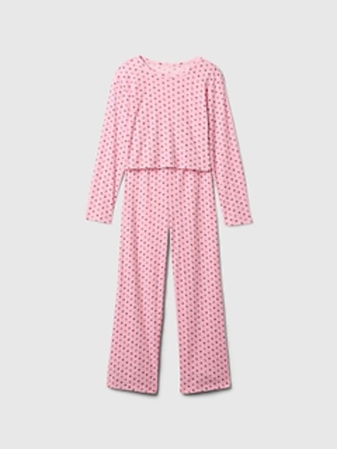 Kids Recycled Pointelle PJ Set