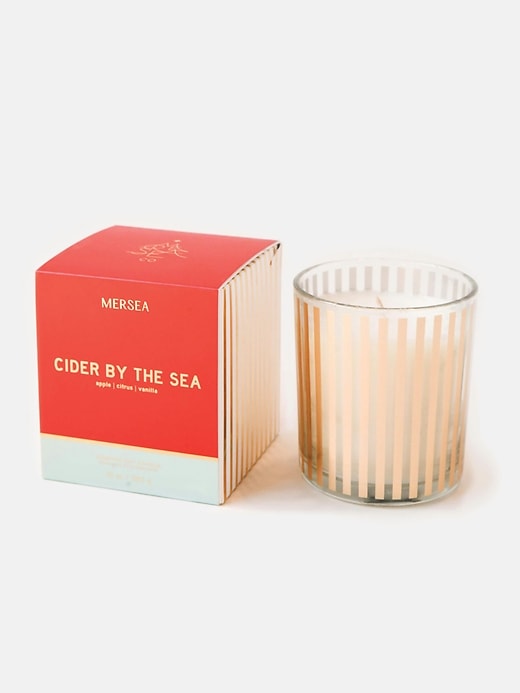 1 of 8 showing, with the color Cider by the Sea of product Mersea Cider by the Sea Holiday Boxed Candle