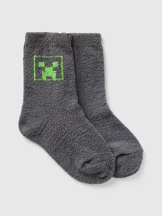 1 of 8 showing, with the color Cast iron of product Kids Cozy Crew Socks