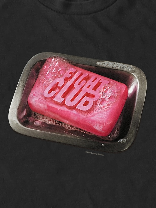 2 of 8 showing, with the color BLACK of product Fight Club Soap Dish Graphic T-Shirt