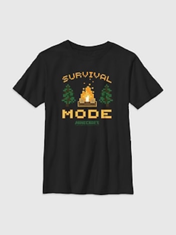 Kids Minecraft Survival Mode Graphic T-Shirt