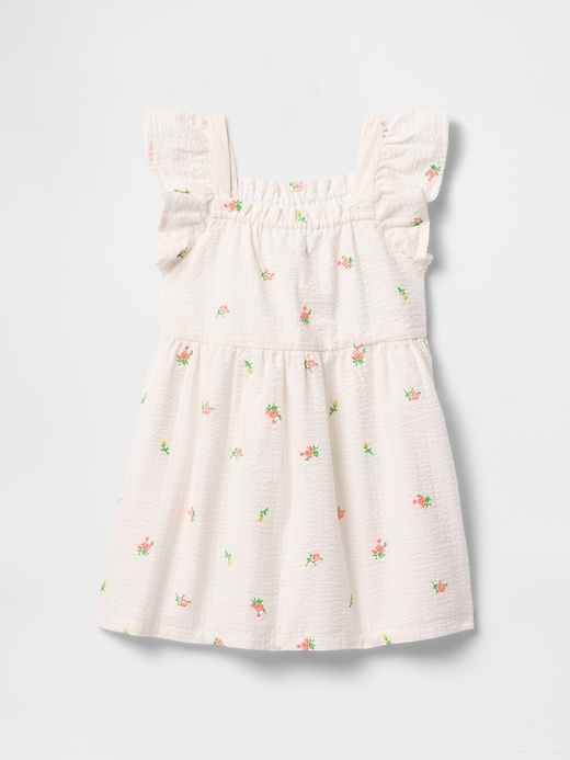 Image number 2 showing, Baby & Toddler Flutter-Sleeve Seersucker Dress