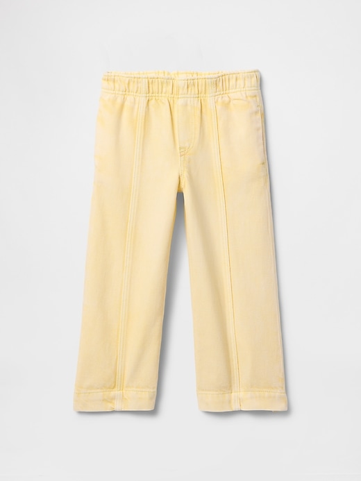 Image number 2 showing, Baby & Toddler UltraSoft Pull-On Baggy Wide-Leg Jeans