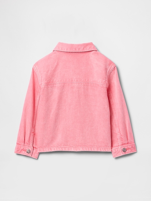 Image number 3 showing, Baby & Toddler UltraSoft Denim Logo Chore Jacket