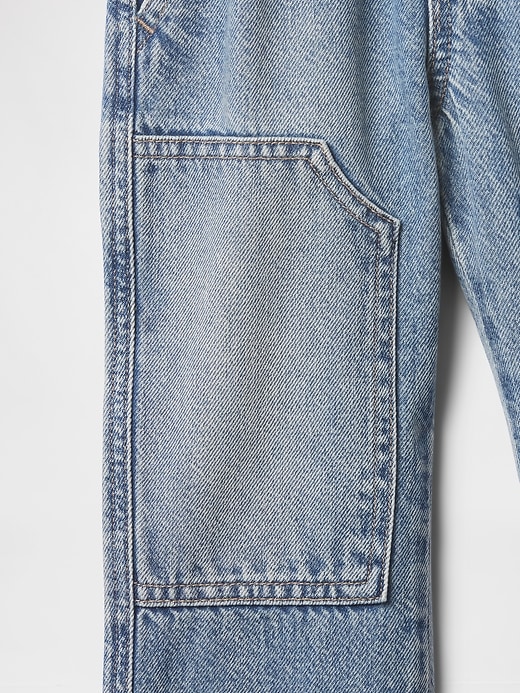 Image number 4 showing, Baby & Toddler UltraSoft Baggy Carpenter Jeans