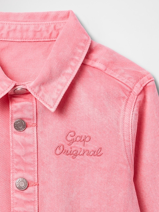 Image number 4 showing, Baby & Toddler UltraSoft Denim Logo Chore Jacket