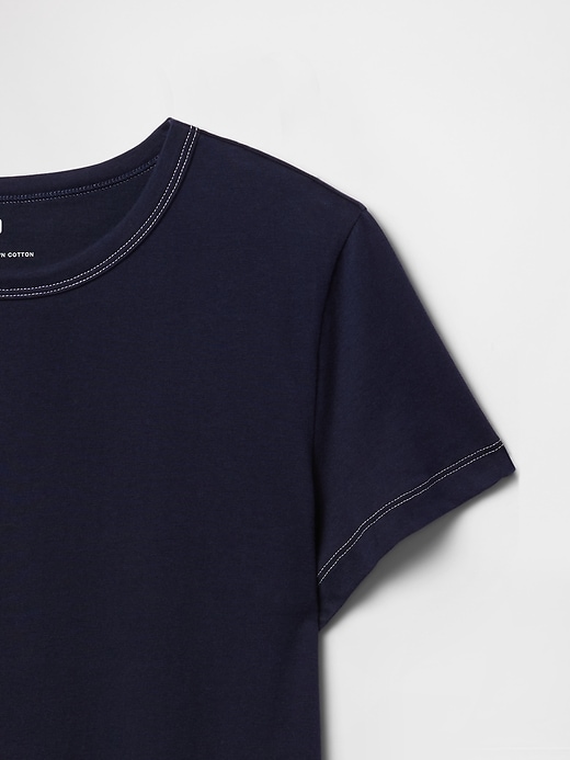 Image number 4 showing, Organic Cotton VintageSoft Cropped T-Shirt