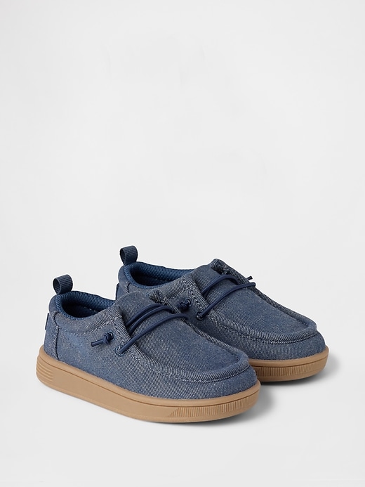 Image number 2 showing, Baby & Toddler Chambray Moc Sneakers