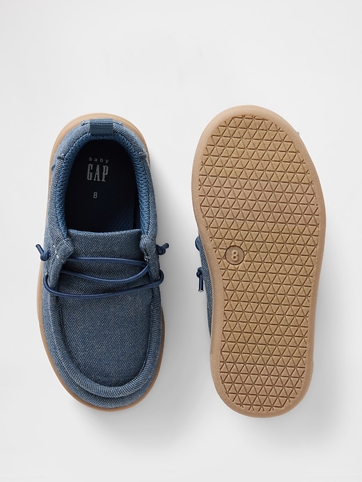 Image number 3 showing, Baby & Toddler Chambray Moc Sneakers