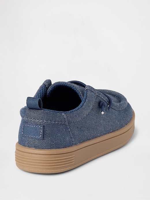 Image number 4 showing, Baby & Toddler Chambray Moc Sneakers