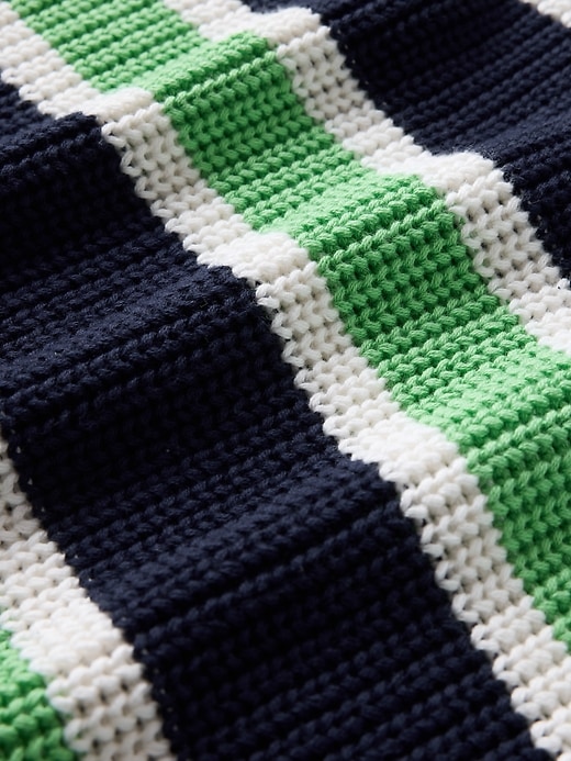 Image number 4 showing, 100% Cotton Shaker-Stitch Crewneck Sweater