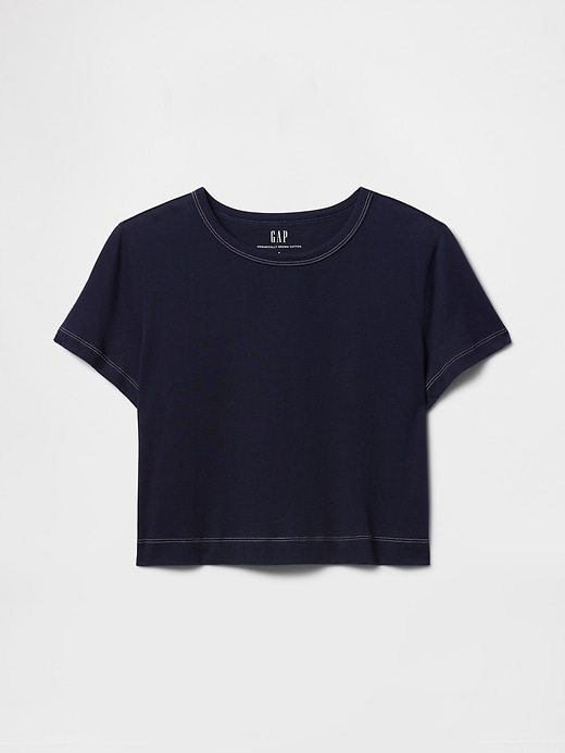 Image number 5 showing, Organic Cotton VintageSoft Cropped T-Shirt
