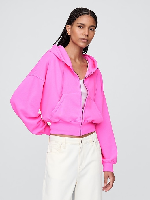 Image number 1 showing, VintageSoft Wedge Zip Hoodie