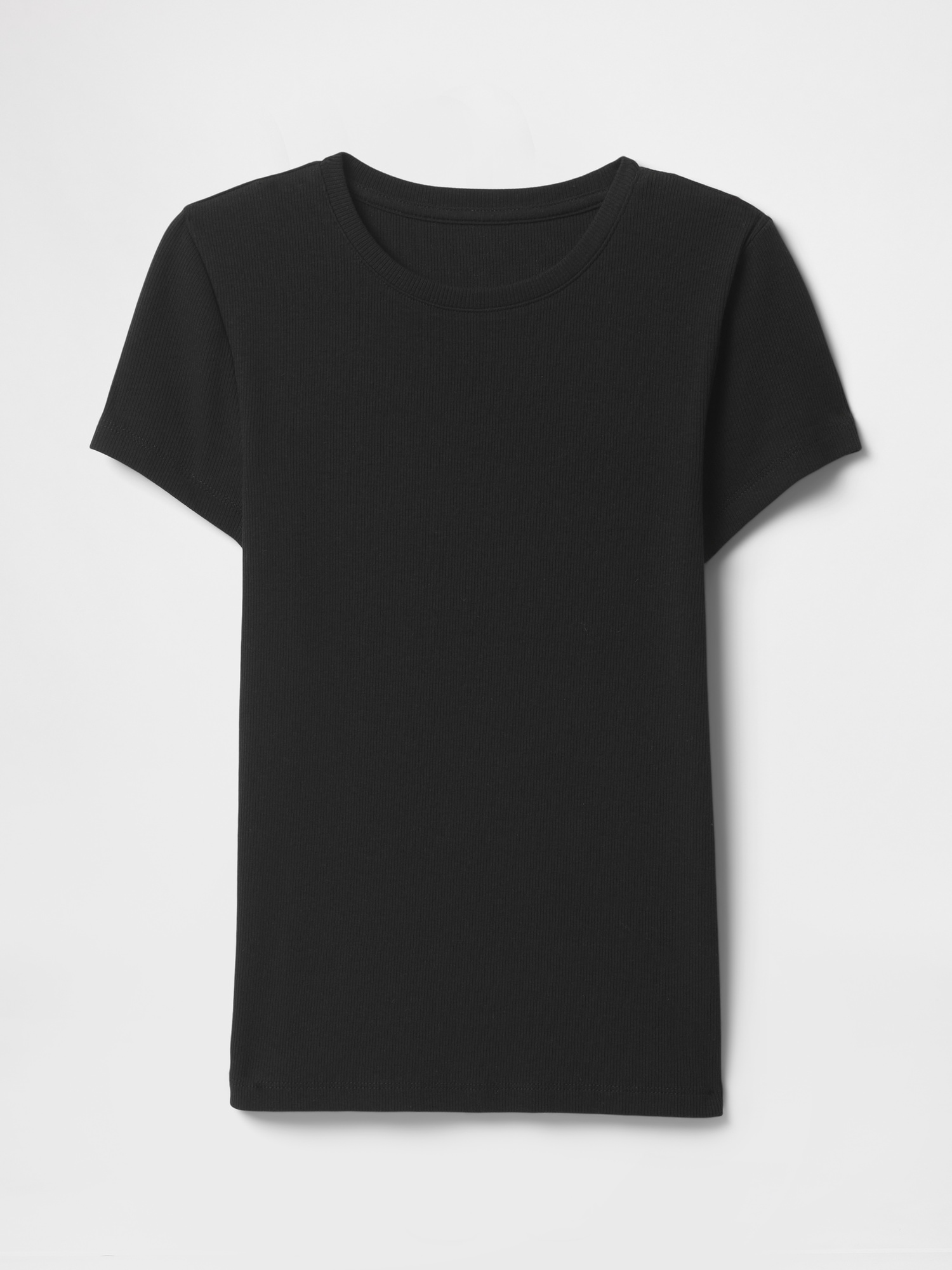 Женская футболка Gap Modern Rib, цвет: Чёрный — фото 4