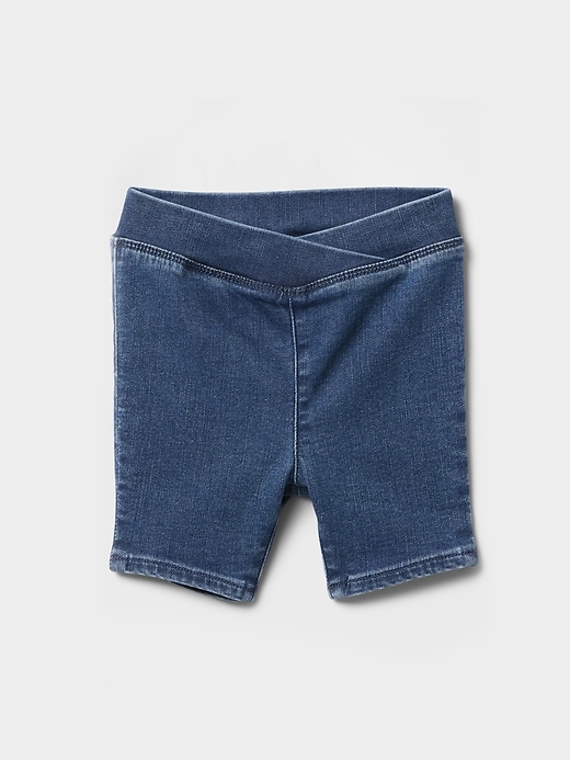 Image number 1 showing, Baby & Toddler Denim Bike Shorts
