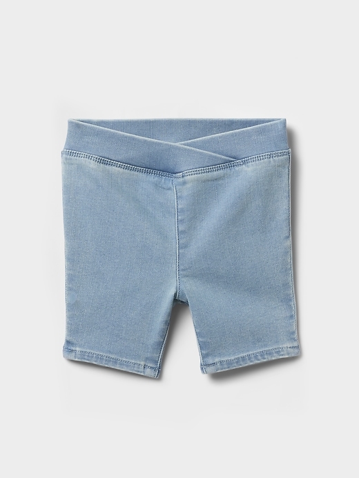 Image number 1 showing, Baby & Toddler Denim Bike Shorts