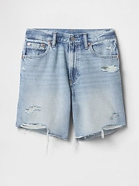 8" Mid Rise '90s Loose Denim Bermuda Shorts