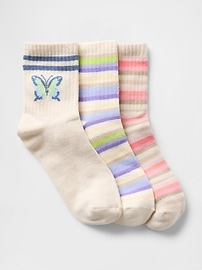 View large product image 1 of 1. Kids Crew Socks (3-Pack)