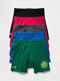 View large product image 1 of 1. Kids Organic Cotton Marvel Boxer Briefs (5-Pack)