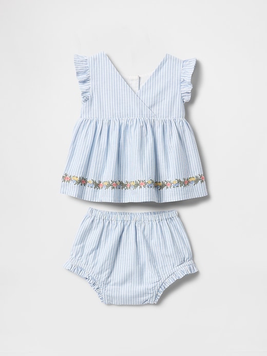 Image number 1 showing, Baby Ruffle Bubble Outfit Set