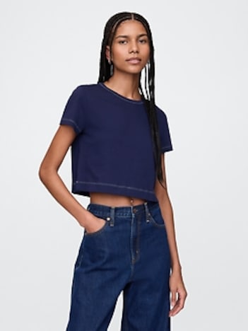 Organic Cotton VintageSoft Crop T-Shirt