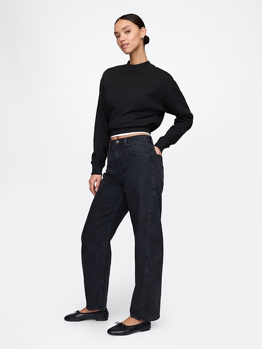 Image number 3 showing, Heavyweight French Terry Cropped Sweatshirt