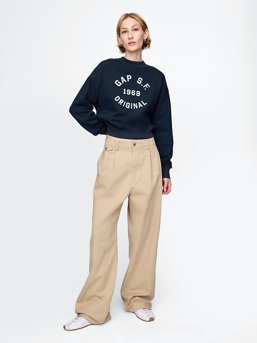 Image number 3 showing, Heavyweight French Terry Cropped Sweatshirt